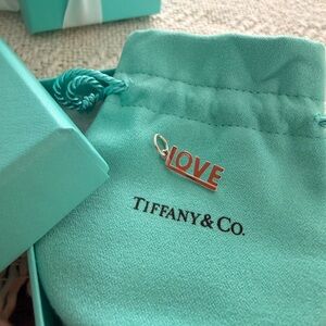 NEW AUTHENTIC! Tiffany & Co. Love Pendant Charm